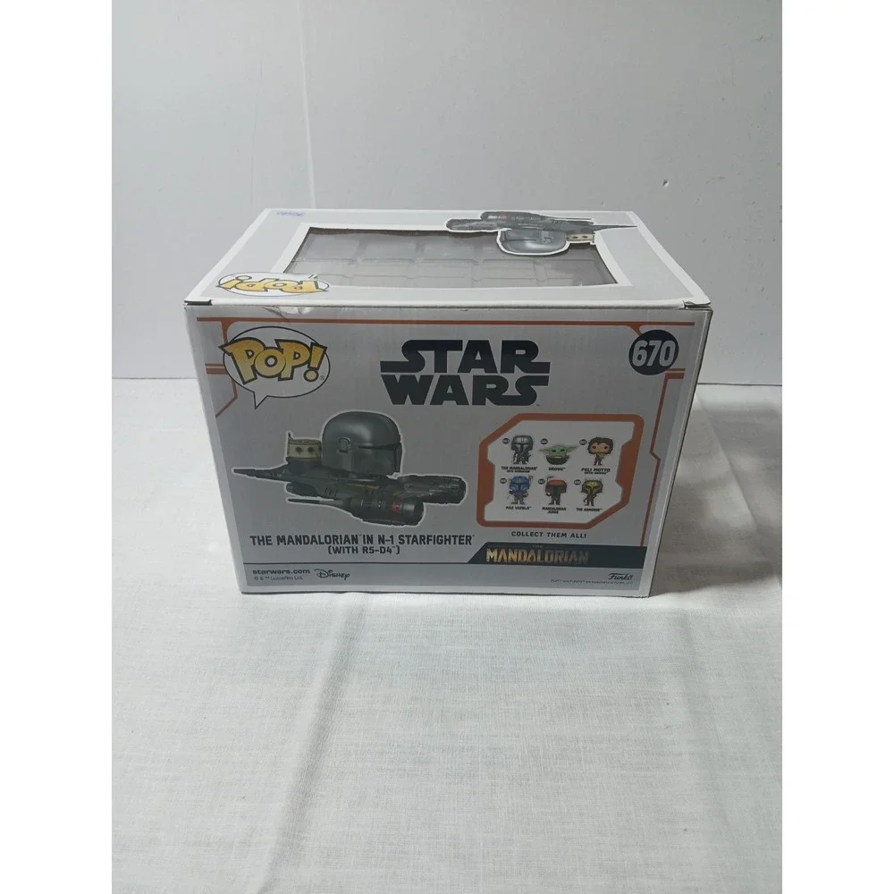 Funko Pop! Rides Super Deluxe: Star Wars - The Mandalorian in N-1 Starfighter...